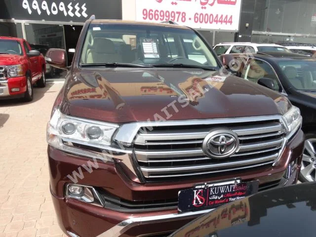 Toyota  GXR  Land Cruiser  2016  60,000  SUV  Automatic  6  Cloth  4WD  Dark Red  Gasoline