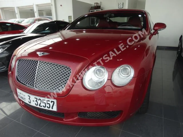 Bentley  GT  Continental  2005  63,000  Coupe / Sport  Automatic  12  Leather  RWD  Maroon  Gasoline