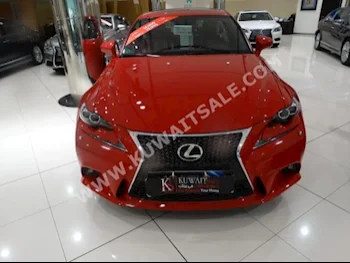Lexus  350  IS  2015  0  Sedan  Automatic  6  Leather  RWD  Red  Gasoline