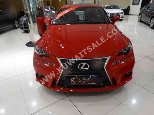 Lexus  350  IS  2015  0  Sedan  Automatic  6  Leather  RWD  Red  Gasoline