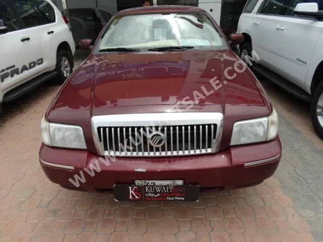 فورد  كراند ماركيز  2010  150,000  سيدان  اتوماتك  8  مخمل  دفع خلفي  أحمر غامق  بنزين