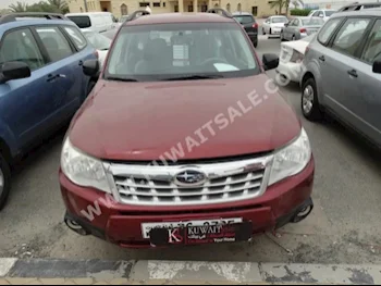 سوبارو  فورستر  2012  73,000  اس يو في  اتوماتك  4  مخمل  دفع رباعي  أحمر غامق  بنزين