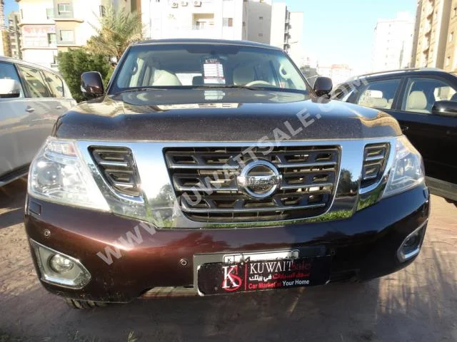 Nissan  SE  Patrol  2014  110,000  SUV  Automatic  8  Cloth  4WD  Brown  Gasoline