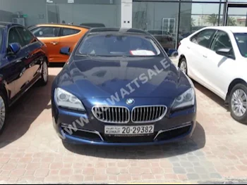 بي ام دبليو  640i  الفئة - السادسة  2014  68,000  سيدان  اتوماتك  6  جلد  دفع خلفي  أزرق غامق  بنزين
