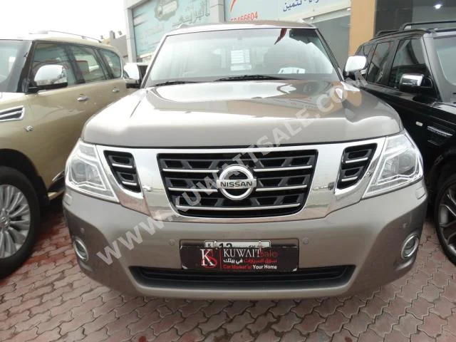 Nissan  Platinum  Patrol  2014  100,000  SUV  Automatic  8  Leather  4WD  Gray  Gasoline