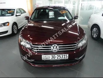 Volkswagen  Passat  2014  100,000  Sedan  Automatic  5  Cloth  RWD  Dark Red  Gasoline