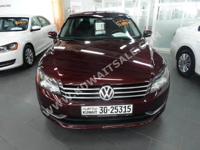 Volkswagen  Passat  2014  100,000  Sedan  Automatic  5  Cloth  RWD  Dark Red  Gasoline