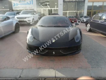 فيراري  أيطاليا  458  2011  64,000  كوبيه \ سبورت  اتوماتك  8  جلد  دفع خلفي  أسود  بنزين