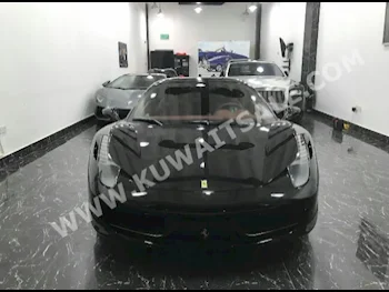 فيراري  أيطاليا  458  2011  64,000  كوبيه \ سبورت  اف - 1  8  جلد  دفع خلفي  أسود  بنزين