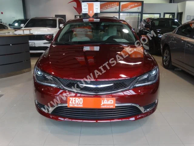 Chrysler  200  2016  0  Sedan  Automatic  4  Cloth  RWD  Maroon  Gasoline