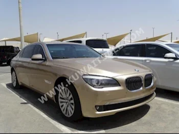 BMW  730 Li  7-Series  2012  87,000  Sedan  Automatic  6  Leather  RWD  Gold  Gasoline