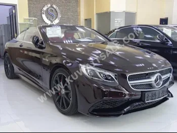 مرسيدس - بنز  63 AMG  اس - كلاس  2017  300  كشف  اتوماتك  8  جلد  دفع خلفي  بني غامق  بنزين