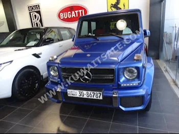 Mercedes-Benz  63 AMG  G-Class  2015  45,000  SUV  Automatic  8  Leather  4WD  Blue  Gasoline