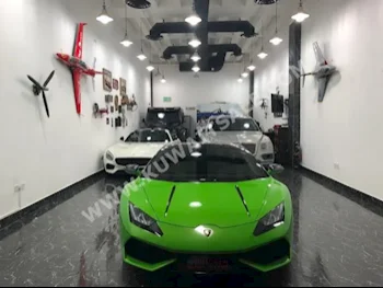 لمبرجيني  LP610-4  هركان  2015  48,000  كوبيه \ سبورت  اتوماتك  12  جلد  دفع كلي مستمر  أخضر  بنزين