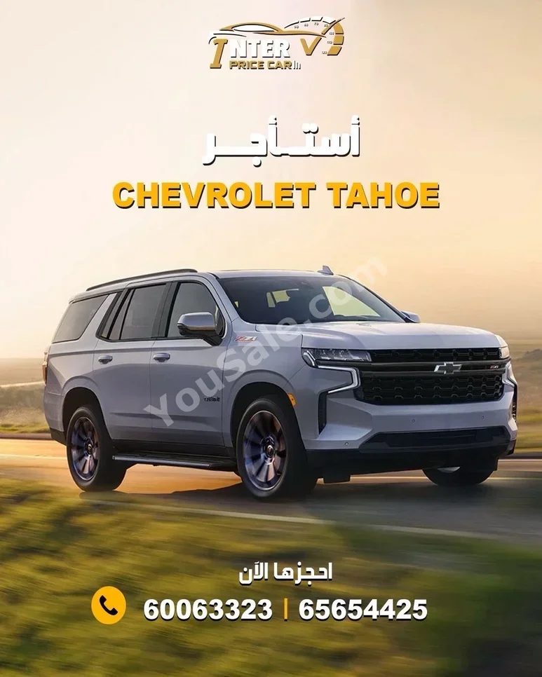 Chevrolet  Tahoe  8 Cylinder  SUV 4x4  Black  2025