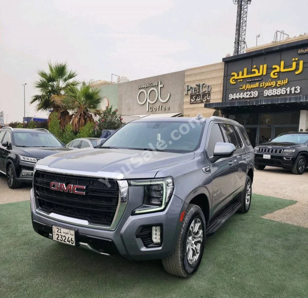 جي ام سي يوكون اس ال اي 2022 اتوماتيك 134,000 كم 8 سلندر دفع رباعي اس يو في رمادي