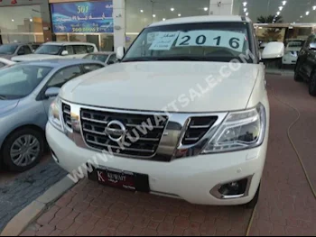 Nissan  SE  Patrol  2016  0  SUV  Automatic  8  Cloth  4WD  White  Gasoline