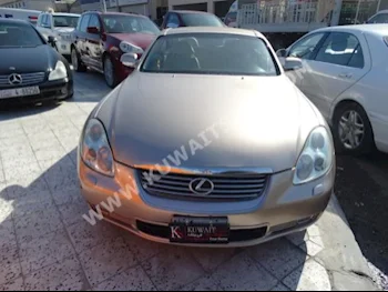 لكزس  430  اس سي  2003  130,000  كوبيه \ سبورت  اتوماتك  6  جلد  دفع خلفي  ذهبي  بنزين
