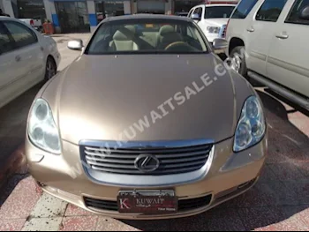 لكزس  430  اس سي  2004  150,000  كوبيه \ سبورت  اتوماتك  6  جلد  دفع خلفي  ذهبي  بنزين