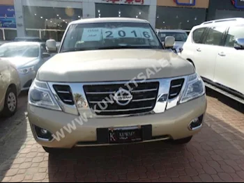 Nissan  SE  Patrol  2016  0  SUV  Automatic  8  Cloth  4WD  Gold  Gasoline