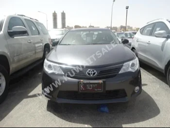 تويوتا  جي ال  كامري  2014  59,000  سيدان  اتوماتك  4  مخمل  دفع أمامي  رمادي  بنزين