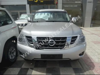 Nissan  SE  Patrol  2016  0  SUV  Automatic  8  Cloth  4WD  Silver  Gasoline