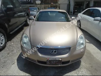 لكزس  430  اس سي  2003  190,000  كوبيه \ سبورت  اتوماتك  6  جلد  دفع خلفي  ذهبي  بنزين