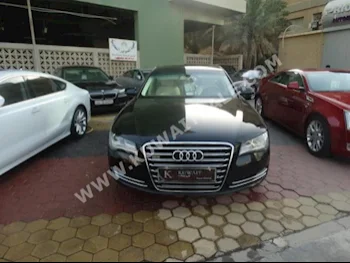 Audi  L  A8  2014  54,000  Sedan  Automatic  8  Leather  4WD  Black  Gasoline