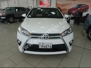 تويوتا  ال اي  ياريس  2016  12,000  سيدان  اتوماتك  4  مخمل  دفع أمامي  أبيض  بنزين