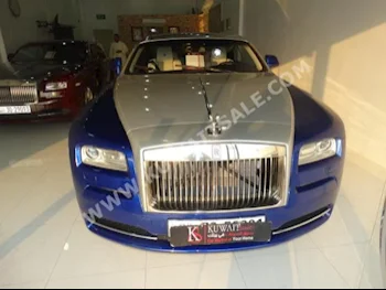 Rolls-Royce  Wraith  2015  12,000  Sedan  Automatic  12  Leather  RWD  Blue  Gasoline