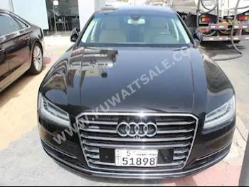 Audi  L  A8  2015  80,000  Sedan  Automatic  8  Leather  RWD  Black  Gasoline