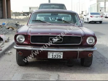 فورد  جي تي  موستانغ  1966  0  كوبيه \ سبورت  اتوماتك  8  جلد  دفع خلفي  عنابي  بنزين