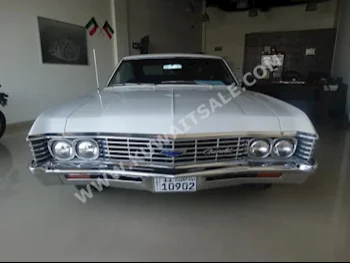 شفروليه  امبالا  1967  75,000  كوبيه \ سبورت  اتوماتك  8  جلد  دفع خلفي  أبيض  بنزين