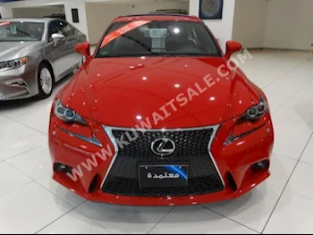 Lexus  350  IS  2016  0  Sedan  Automatic  6  Leather  RWD  Red  Gasoline