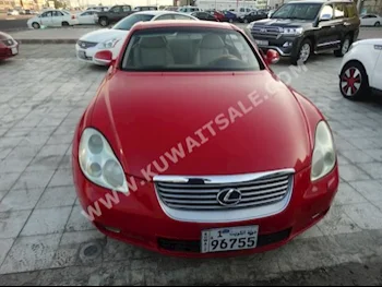 لكزس  430  اس سي  2003  200,000  كوبيه \ سبورت  اتوماتك  6  جلد  دفع خلفي  أحمر  بنزين