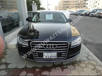 Audi  L  A8  2015  80,000  Sedan  Automatic  8  Leather  4WD  Black  Gasoline