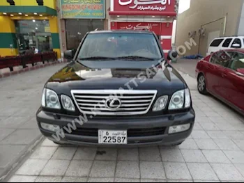 لكزس  470  ال اكس  2005  195,000  اس يو في  اتوماتك  8  جلد  دفع رباعي  أسود  بنزين