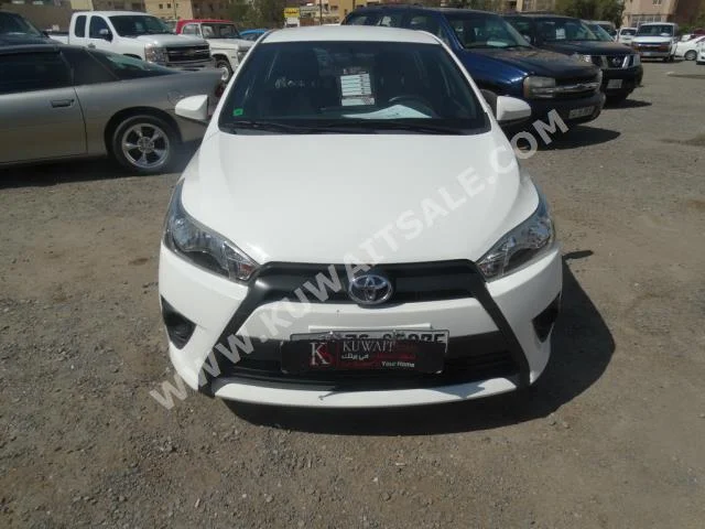Toyota  Yaris  2015  3,000  Hatchback  Automatic  4  Cloth  FWD  White  Gasoline